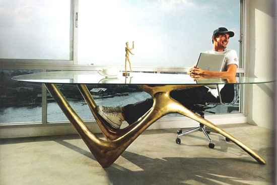 'bronze table' by florian baptist gypser
