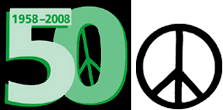 50th anniversary of the peace symbol