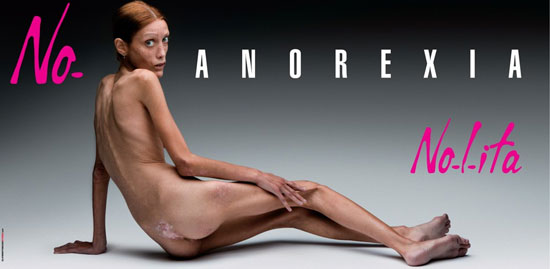 no anorexia by oliviero toscani for nolita