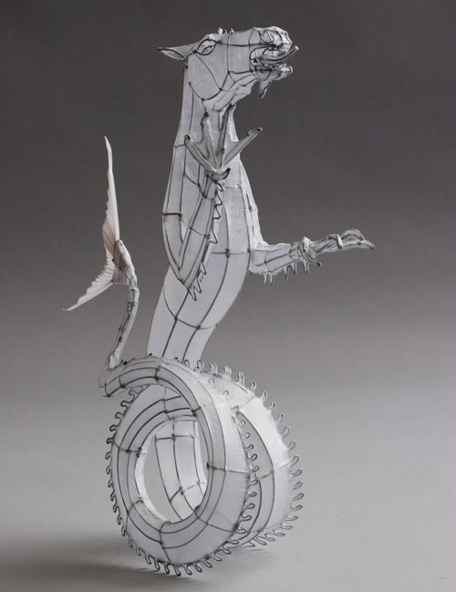 wire sculptures and crampling