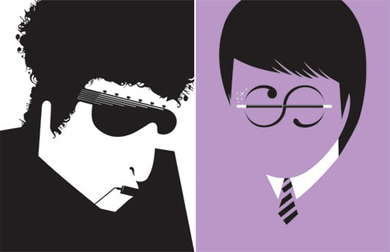 'guess who?' illustrations by noma bar