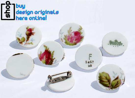 new to the designboom shop: ceramic badges