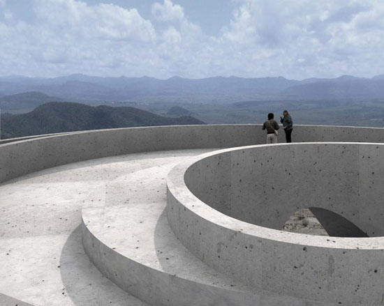 'ruta del peregrino' lookout point, mexico by HHF architects