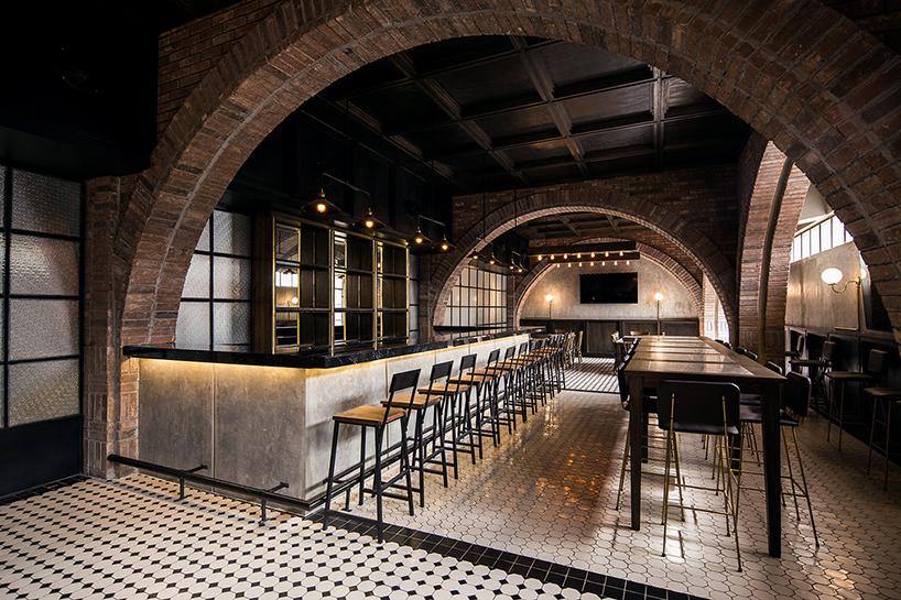 historic 'salón sociedad' transformed into rustic resto-bar in monterrey