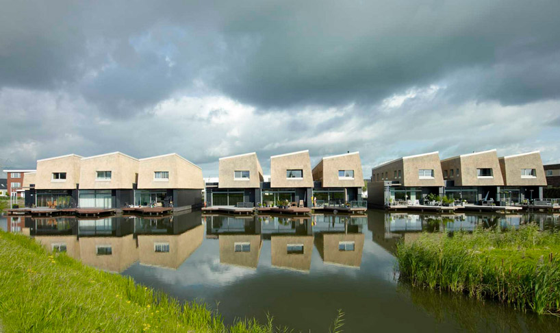 Water Reed Windows 'water + reed' luxury villas built on water by BLAUW architecten