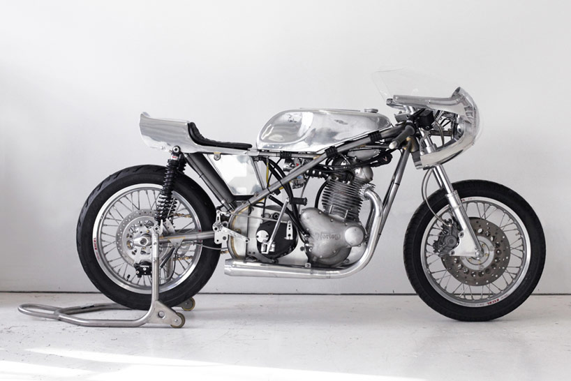 customized vintage racing motorcycle by sebastian errazuriz