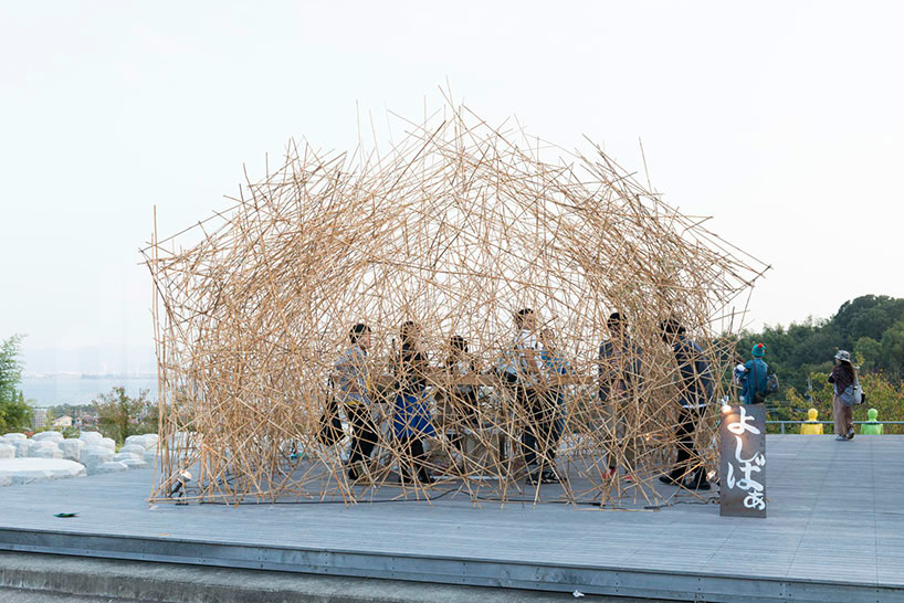 Yoshi Reeds naoya matsumoto uses reed to construct enchanting yoshi bar