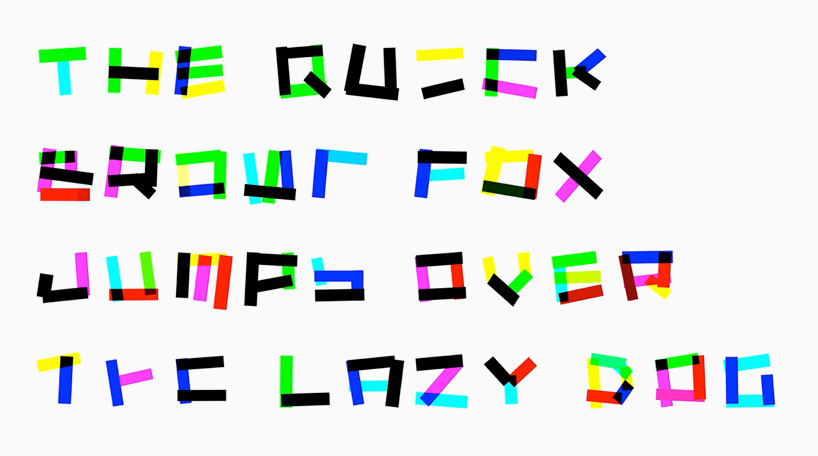 Vibrating Letters kinetic font depicts the manic + digital sound of electronic music
