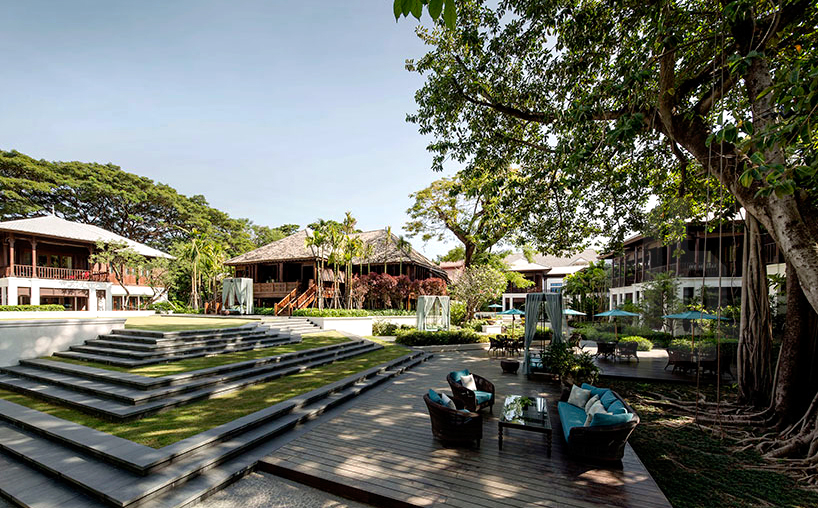 p landscape creates outdoor sanctuary for 137 pillars house in chiang mai