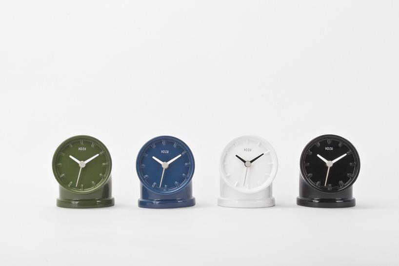 bellotto's table clock highlights simplicity of industrial elements