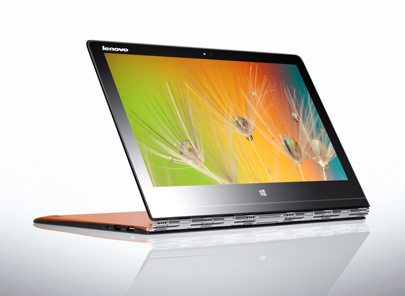 lenovo yoga 3 pro laptop's flexibleuse stabilized by watchband hinge