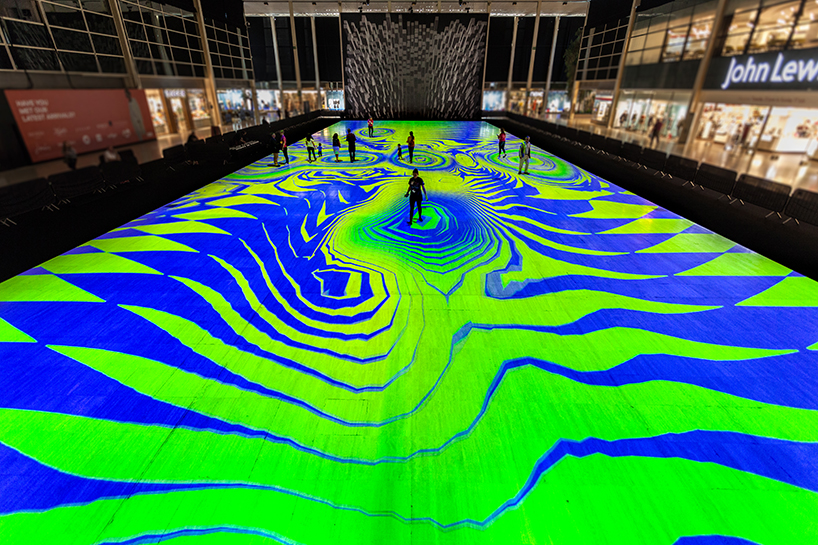 miguel chevalier unravels interactive, kaleidoscopic carpet in milton