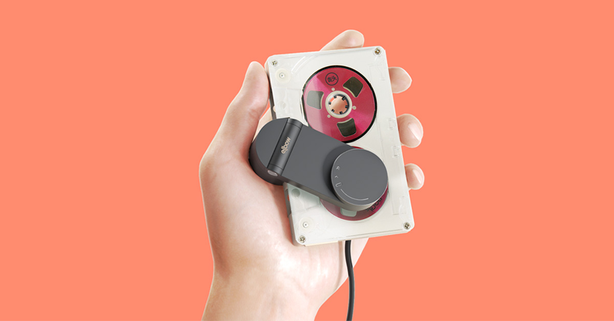 the elbow cassette player is a turntable tonearm for tapes