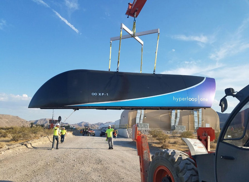 Hyperloop 01 hyperloop one levitates vehicle above test-track in first full-scale test