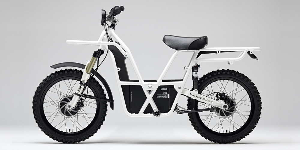UBCO's 2x2 electric offroad utility bike is a tool hauling vehicle