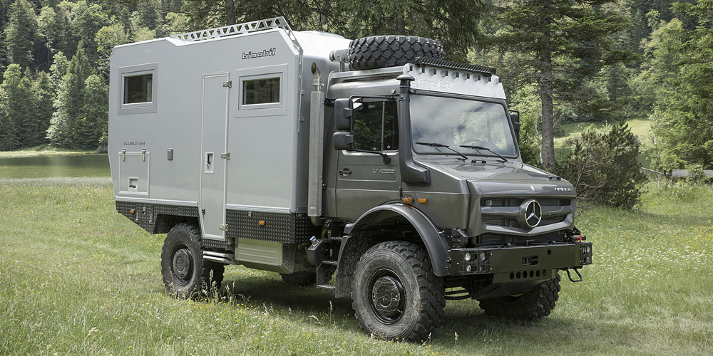 bimobil's mercedes-benz EX 435 adventure mobile travels across the toughest  terrain