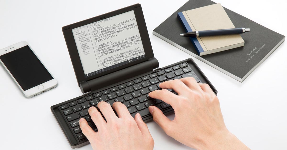this superportable foldable japanese typewriter is headed for the US