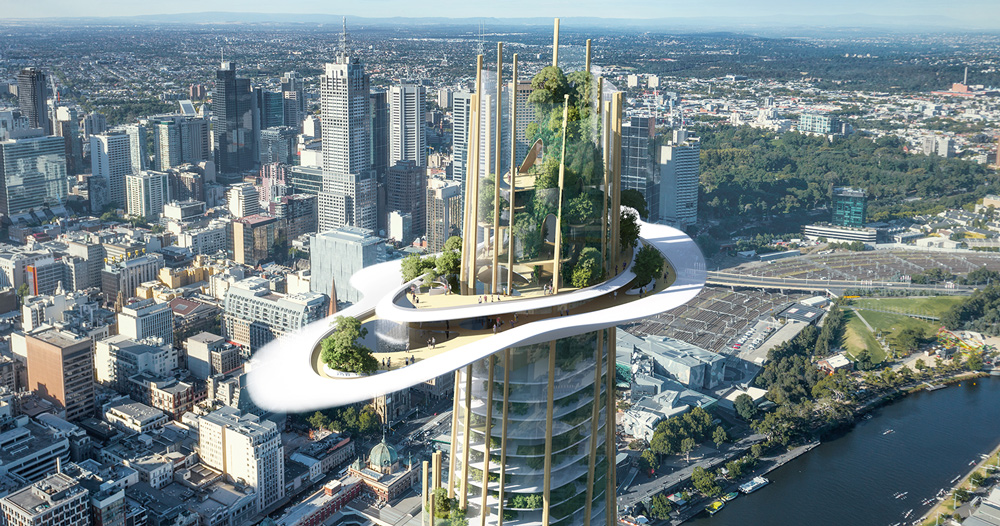 'southbank by beulah' skyscraper proposal by MAD architects