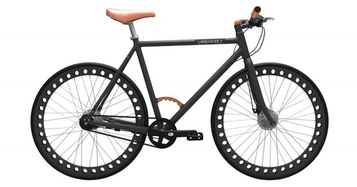 the maintenancefree bike urbanized features airless tires