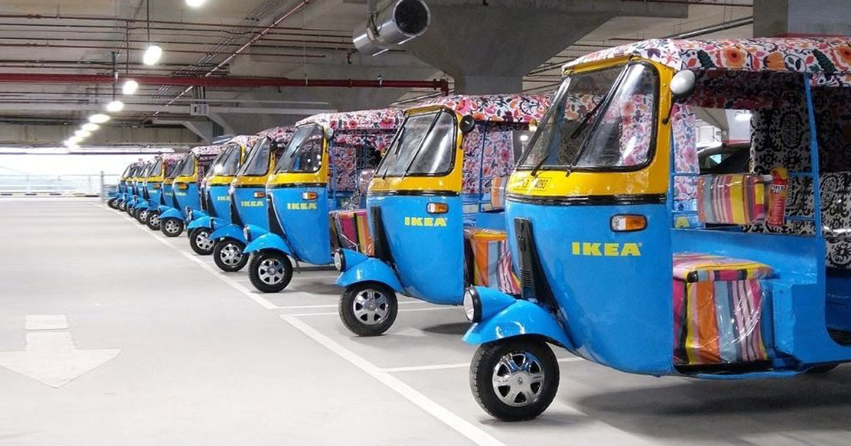 Electric Rickshaw Store Box IKEA's first india store will use solar powered electric rickshaws for ...