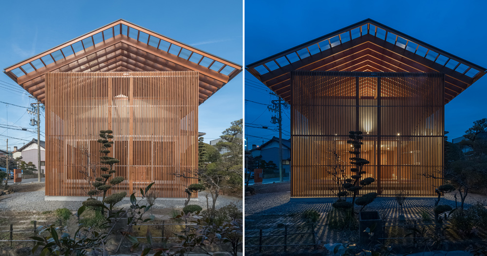 kota mizuishi's house in otai has a sheltered outdoor space