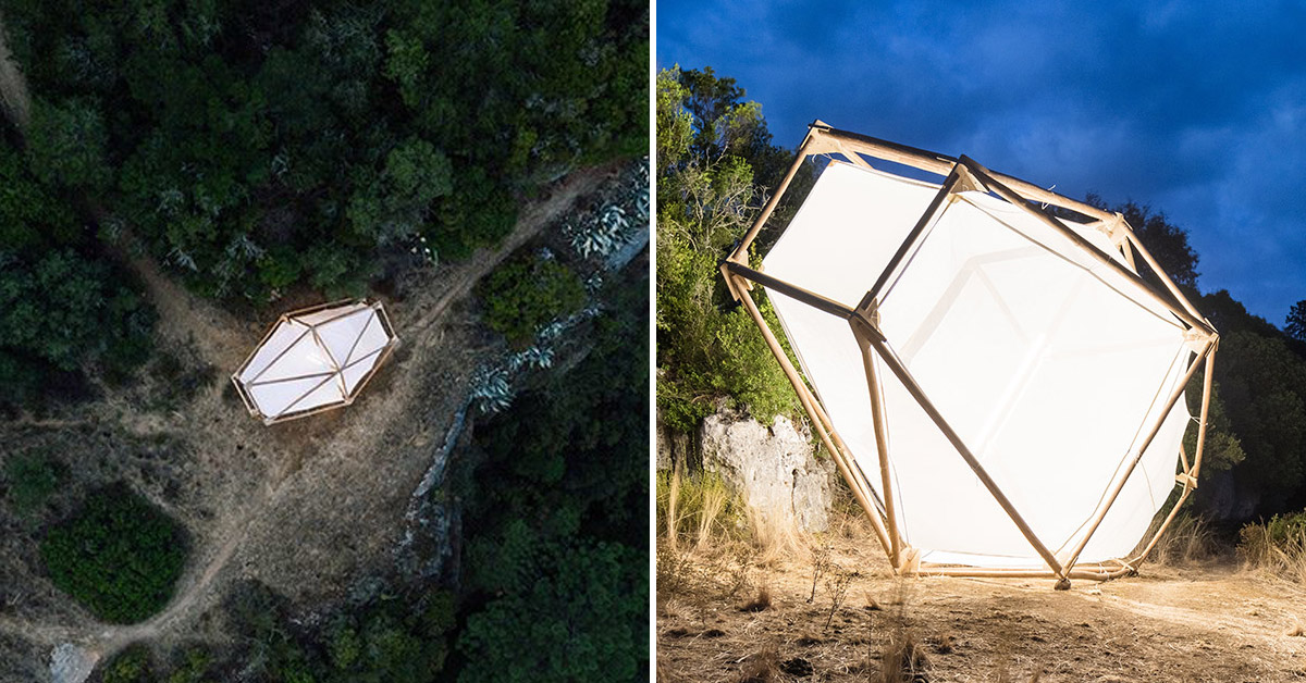 a home is not a hole didier faustino installs glowing monument to