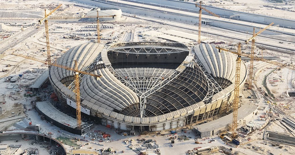zaha hadiddesigned 'al wakrah' stadium nears completion in qatar