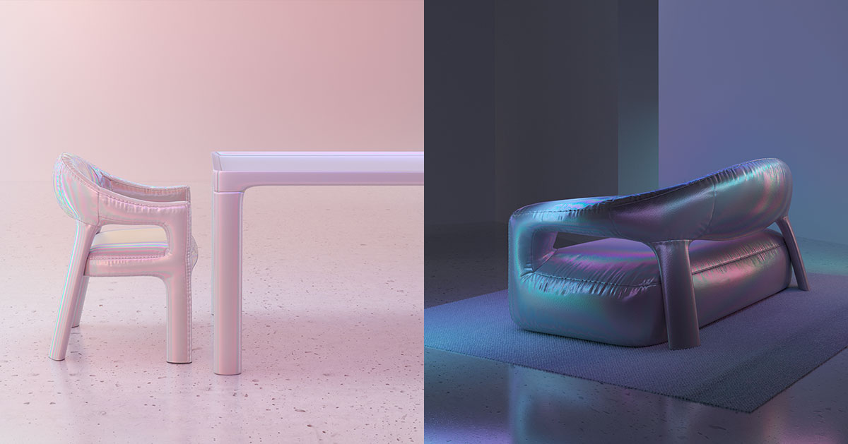 holographic collection by six N. five shoots scandinavian design into the future