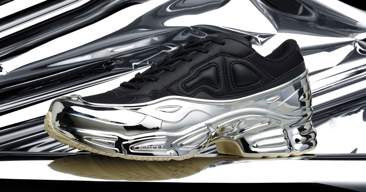 Virus Cathedral Zealot raf simons unveils chrome-covered ozweego sneaker for adidas