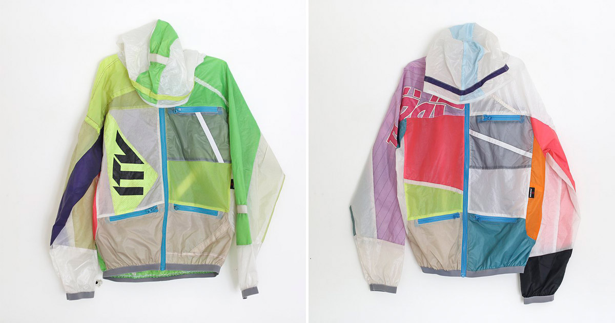 baumm turns colorful parachutes into bold jackets handmade in argentina