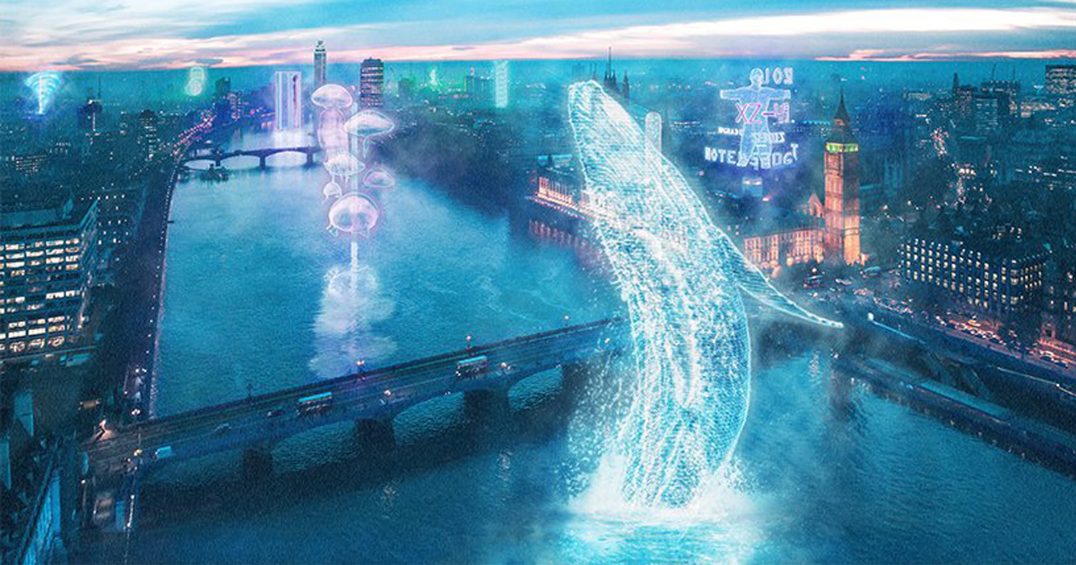 designers create ‘holographic reality’ megastructures that host
