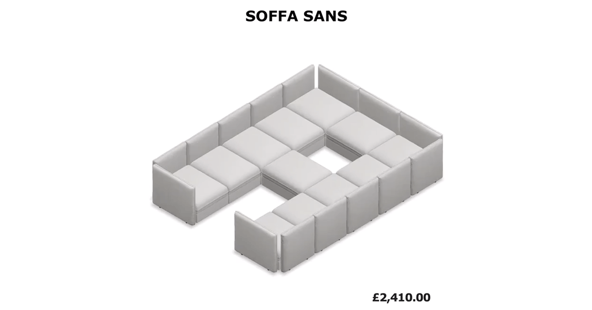 IKEA creates typeface out of twitter responses to its couch