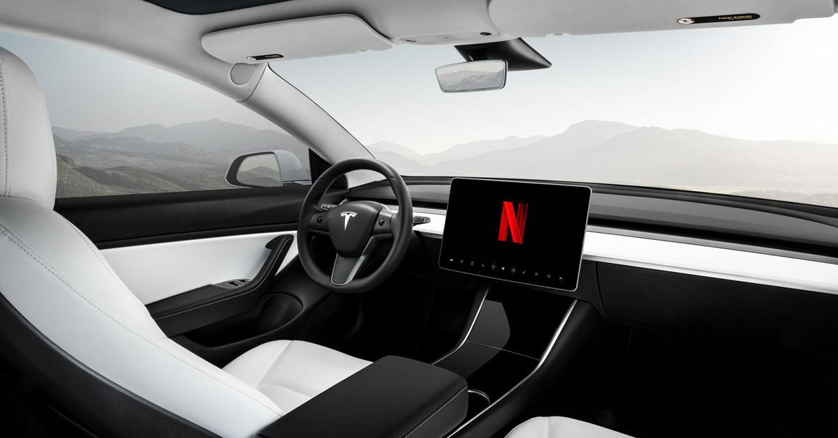 Tesla Streaming tesla to enable in-car netflix and youtube video streaming 'soon'