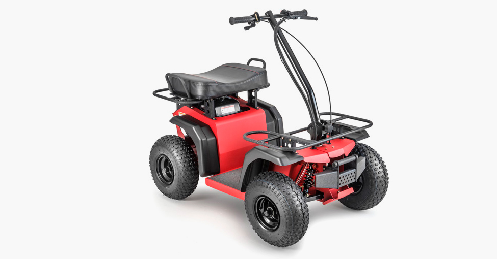 ripper ATV scooter powered by a lawn mower engine and sounds like it too