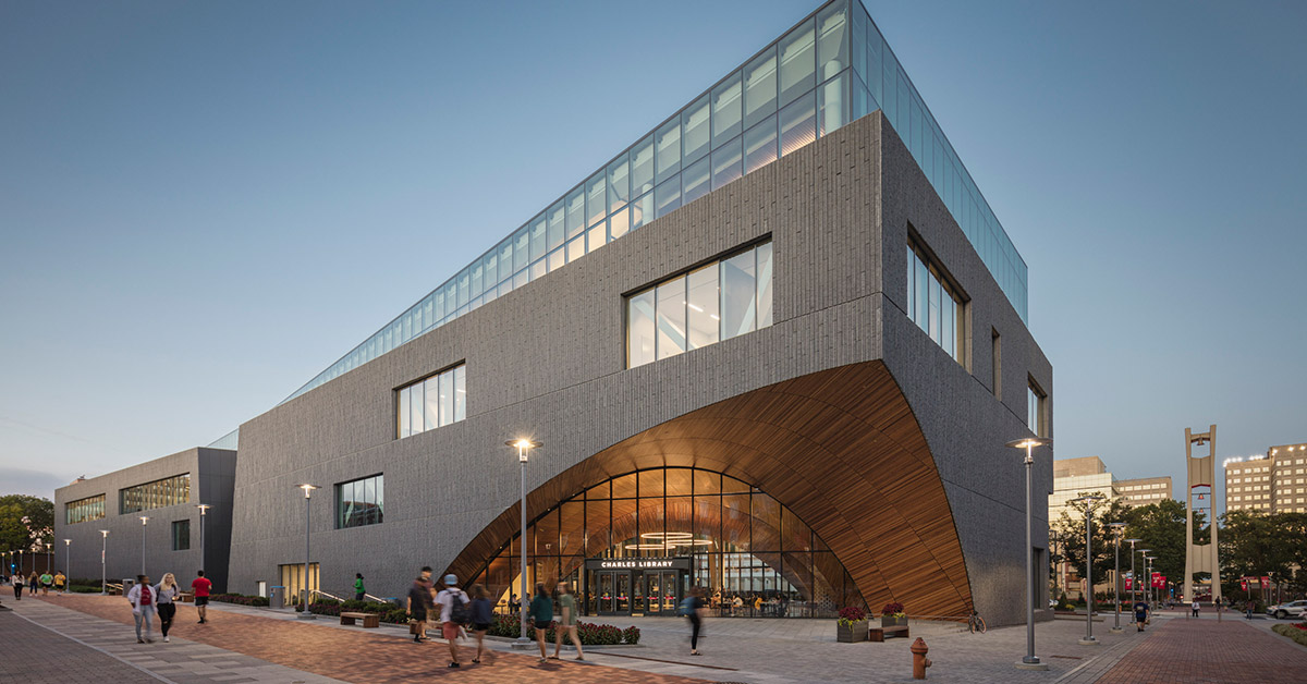 snøhetta completes the charles library at temple university in