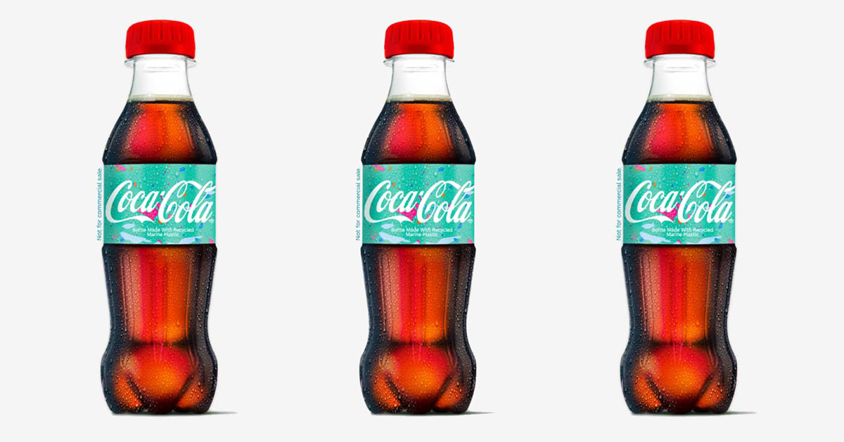 coca-cola introduces first bottles made using ocean plastic waste