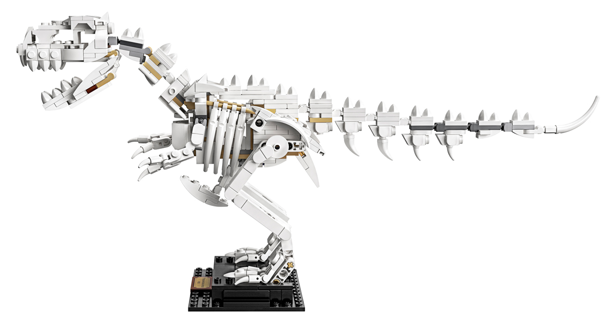 LEGO's dinosaur fossil collection includes a scale model of a T-Rex