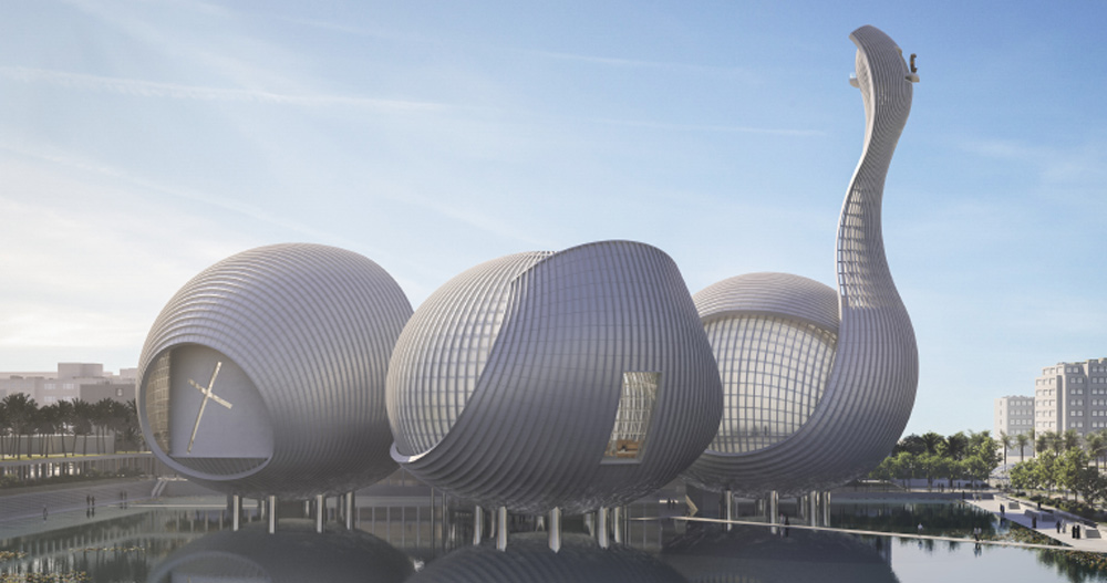 safdie architects reveals design for abu dhabi's abrahamic family house