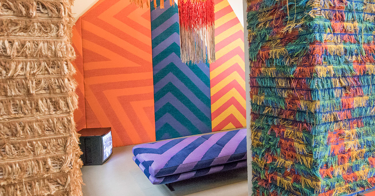 sunbrella repurposes waste fabrics at dutch design week eindhoven 2019