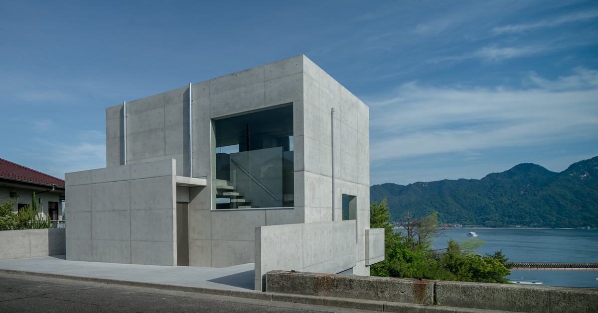 kazunori fujimoto architects completes allconcrete house on a sloping