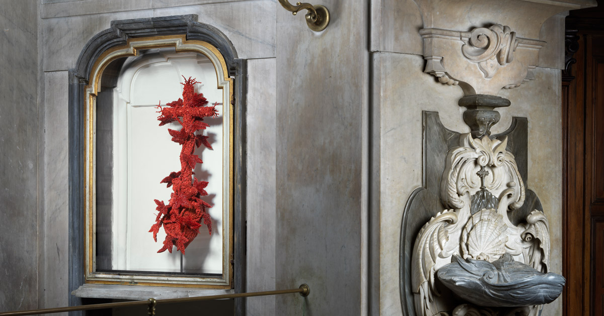 jan fabre creates coral sculptures for historical pio monte chapel