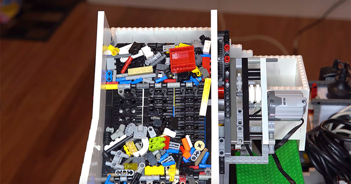 This AI controlled Lego sorting machine is what my childhood dreams were  made of