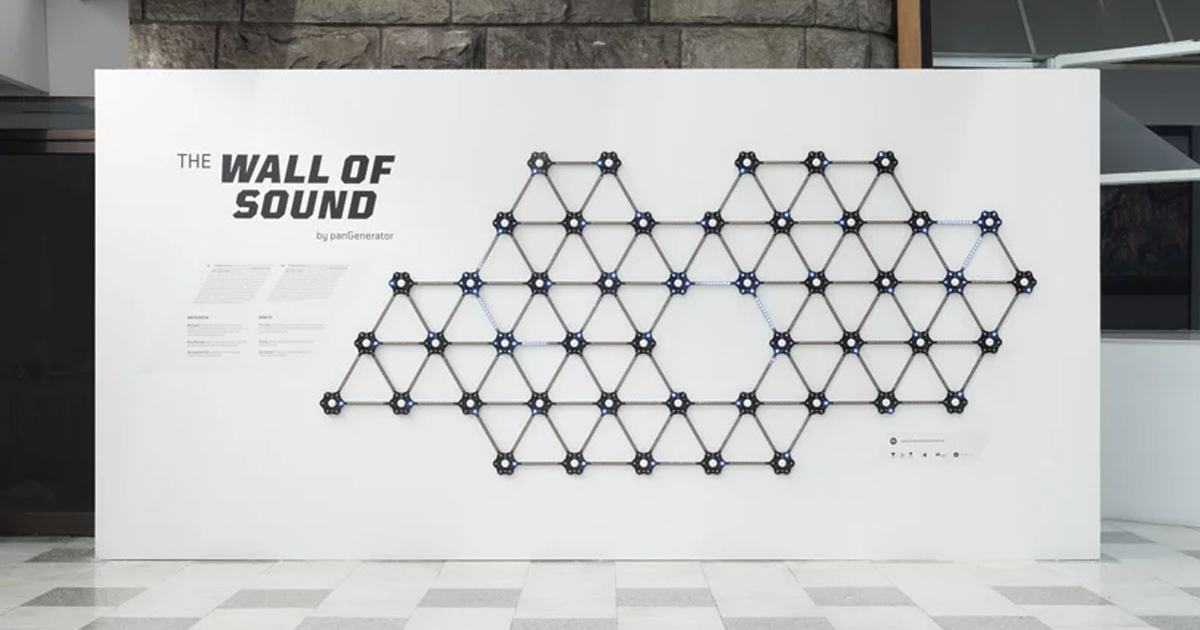 the wall of sound by panGenerator makes electronic music from your voice