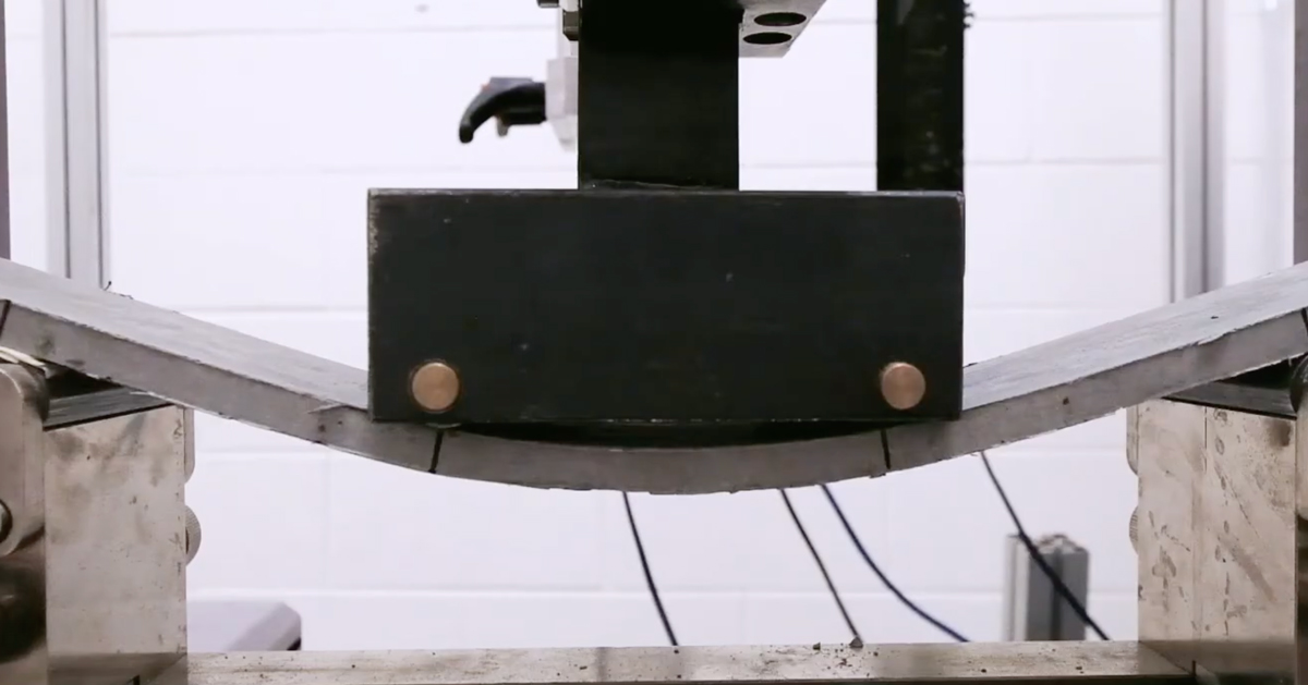 bendable concrete made from waste materials offers green alternative to