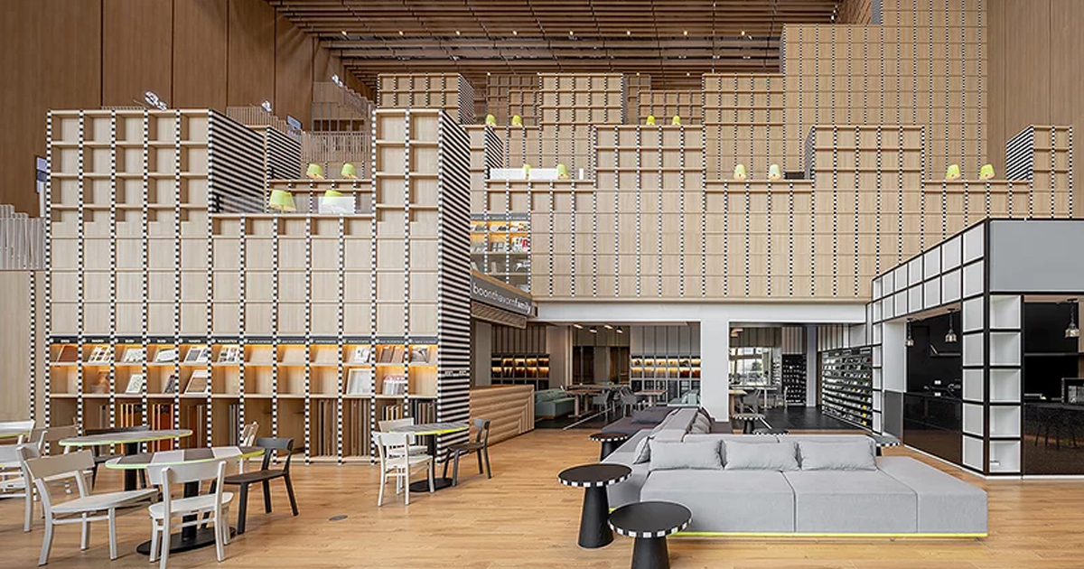 onion builds a huge material library and coworking space in bangkok