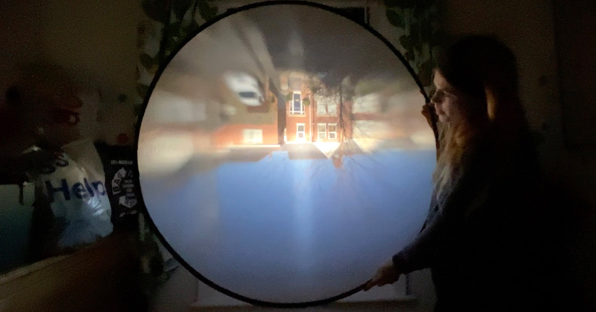 turn your bedroom into a camera obscura and make photographs with it