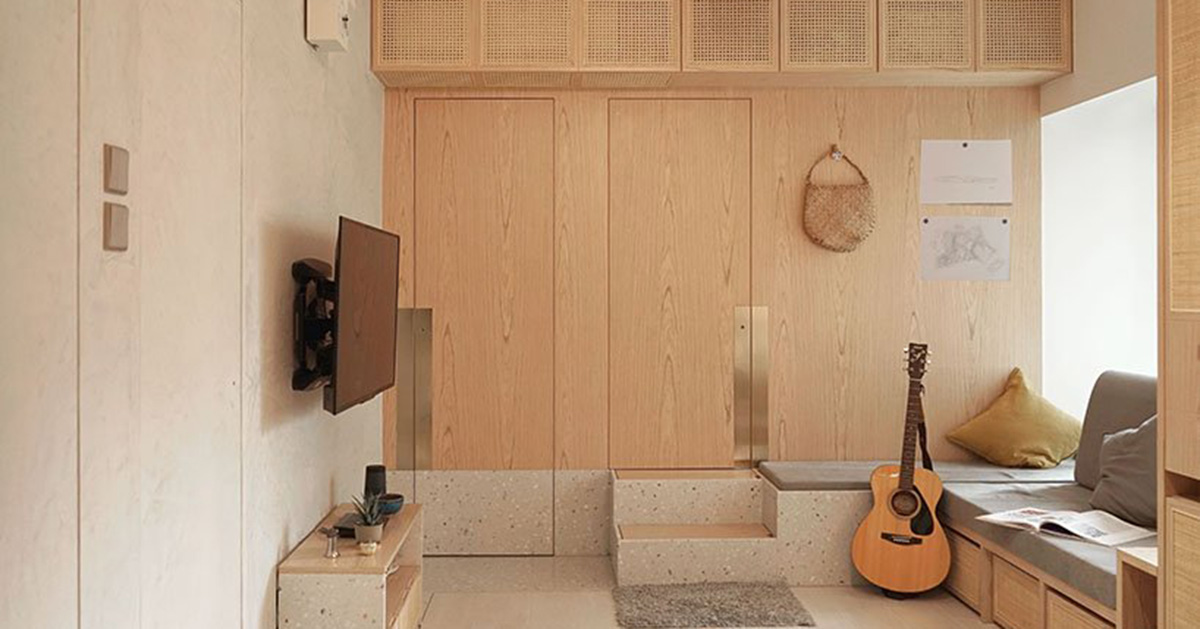 absence from island completes apartment interior in hong kong with ...