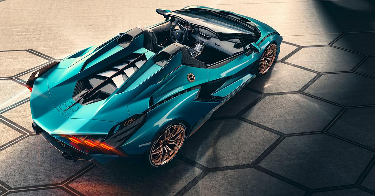 lamborghini sián roadster - their first hybrid hypercar - goes topless
