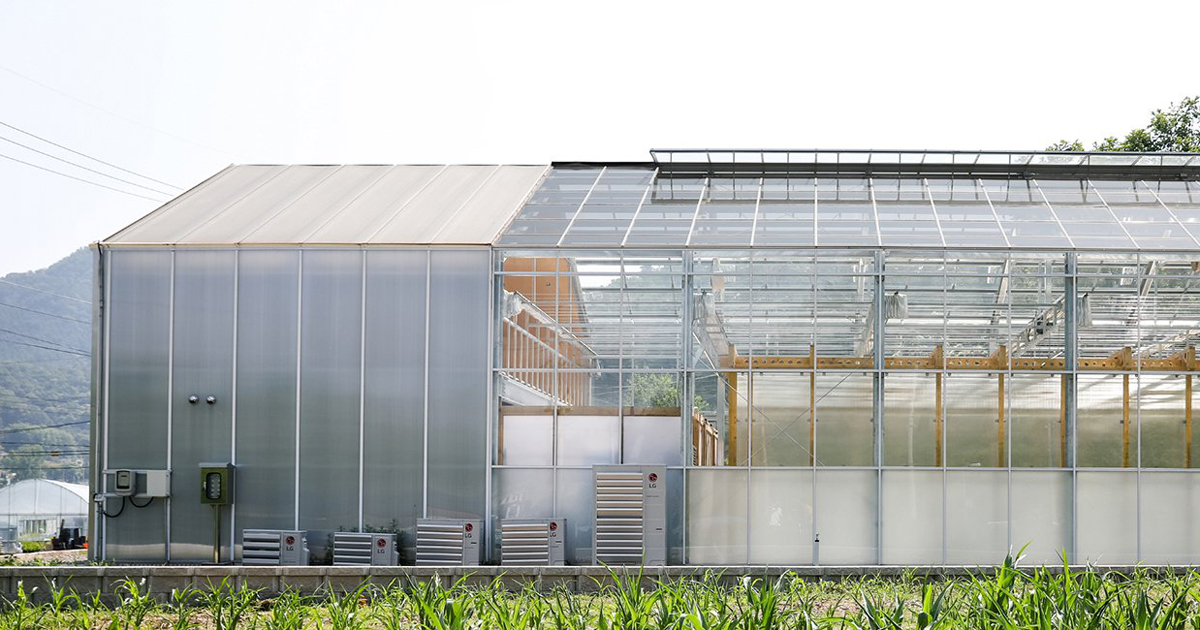 studio STAY completes a glasshouse laboratory in south korea