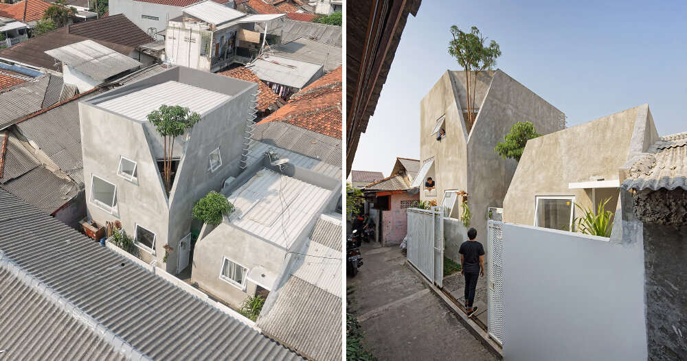 &rsquo;the twins&rsquo; by DELUTION are a pair of houses in indonesia